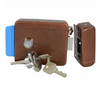 Электромеханический накладной замок универсальный для калитки и дверей