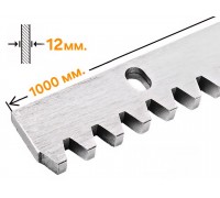 Зубчатая рейка оцинкованная 12 мм для откатных ворот