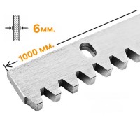Зубчатая рейка оцинкованная 6мм для откатных ворот