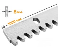 Зубчатая рейка оцинкованная 8мм для откатных ворот
