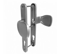 Ручка-ухват на планке, 2 шт (комплект). Межосевое 32/92мм, цвет серебро