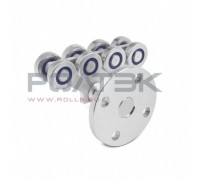 Опора роликовая с боковым креплением ЭКО Ролтэк 005