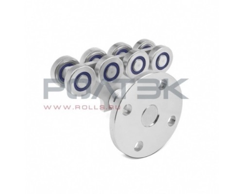 Опора роликовая с боковым креплением ЭКО Ролтэк 005