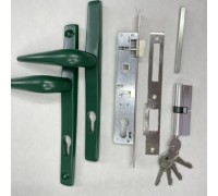 Замок в калитку (полный комплект) цвет-зеленый