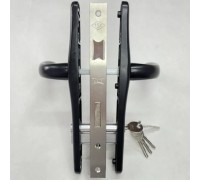 Замок в калитку (полный комплект) Евро-36/85 цвет-Черный