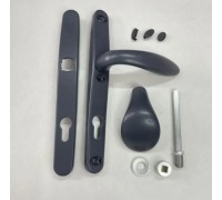 Ручка-ухват для калитки и ворот Евро-30 цвет-Графитовый 7024