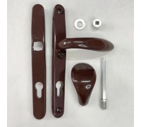 Ручка-ухват для калитки и ворот Евро-30 цвет-Шоколадно-коричневый - RAL8017